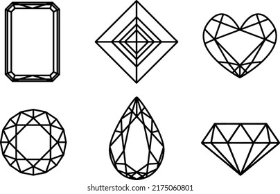 Illustration of jewels. It is vector illustration.