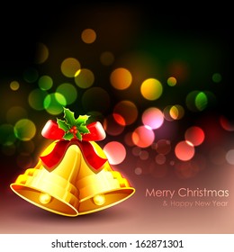 illustration of Jingle Bell in Christmas background