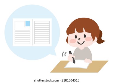Illustration of a job seeker looking for a job