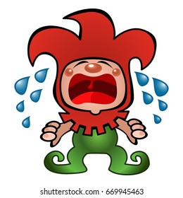 Illustration of a joker, April Fool's Day, jester illustration, vector 
illustration