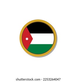 Vorlage für das jordanische Flaggenmuster