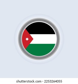 Illustration of Jordan flag Template