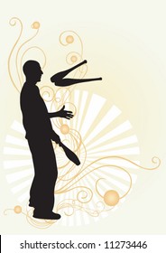 Illustration of a juggler