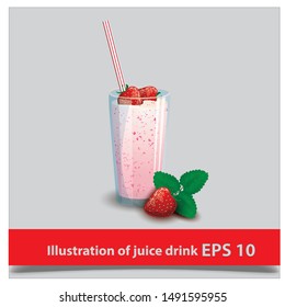 illustration of juice drink eps 10