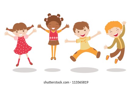 Similar Images, Stock Photos & Vectors of An illustration of jumping