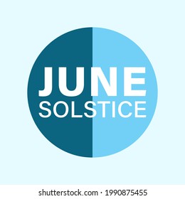 Illustration der Juni-Solstiz, die auf den 20.-22. Juni jedes Jahres fällt. Sommersonne oder Wintersonne