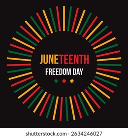 Illustration June teenth freedom day fireworks symmetrical