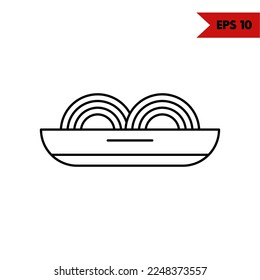 Illustration of Junk Food Line Icon