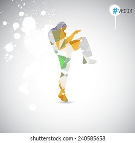 ilustración de karate 