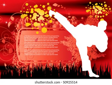 illustration of karate