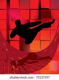 illustration of karate