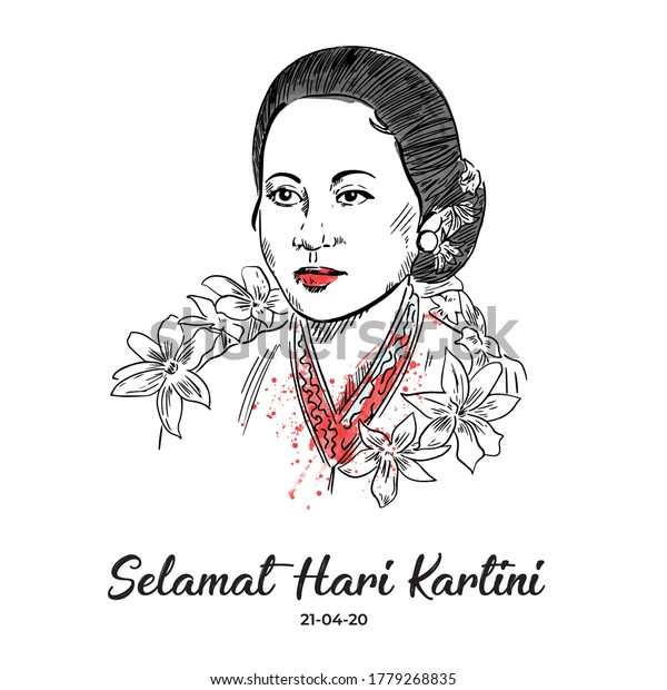 Illustration Kartini Day Celebration R Kartini Stock Vector (Royalty ...