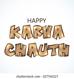 illustration For Karva Chauth Festival Celebrated by Indian Women For the safety and longevity of their husbands.