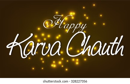 illustration For Karva Chauth Festival Celebrated by Indian Women For the safety and longevity of their husbands.