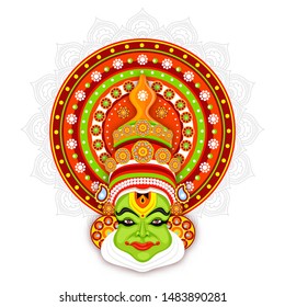 kathakali images stock photos vectors shutterstock https www shutterstock com image vector illustration kathakali dancer face on mandala 1483890281