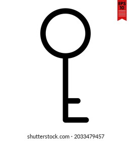 illustration of key design icon