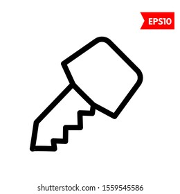 illustration of key flat icon