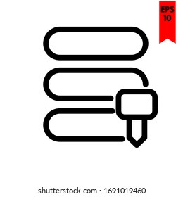 ilustración de icono plano de clave