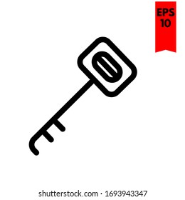 ilustración de icono plano de clave