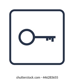Illustration Of  Key Icon. Premium Quality Web Icon.