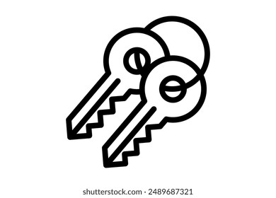 Illustration of key symbol design