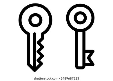 Illustration of key symbol design