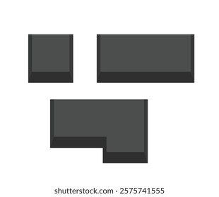 Illustration keyboard design element with blank background