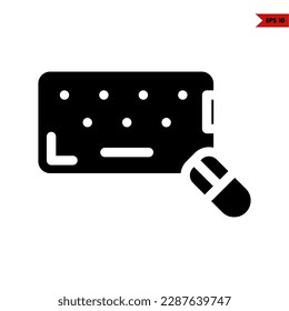 illustration of keyboard glyph icon