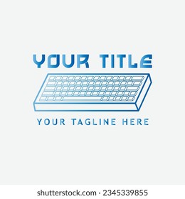 La ilustración del logotipo del teclado