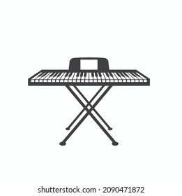 illustration of keyboard piano, vector art.