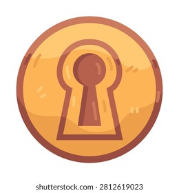Illustration of a keyhole illustration 
