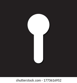 Illustration of Keyhole Simple Icon Logo 