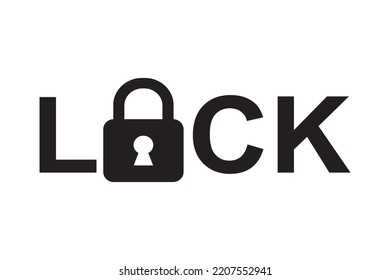 Illustration of a keyword icon with a lock image.