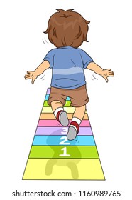 standing broad jump images stock photos vectors shutterstock https www shutterstock com image vector illustration kid boy performing standing long 1160989765