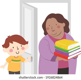 Kid Holding Door Images Stock Photos Vectors Shutterstock