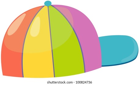 illustration of kid cap on white background