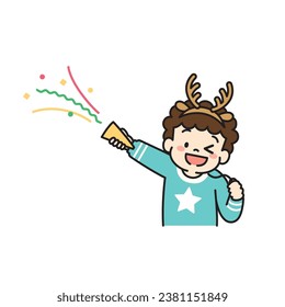 Illustration of Kid Christmas party