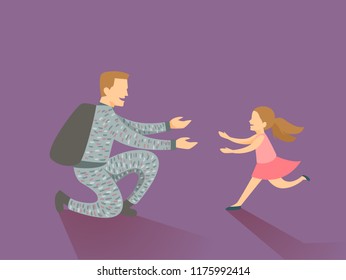 Dad Coming Home Images Stock Photos Vectors Shutterstock