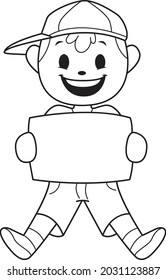 Illustration of kid having fun and jump