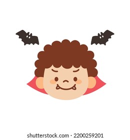 Illustration Of Kid In Vampire Costume For Halloween