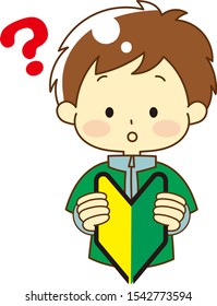 Illustration of Kids with Beginner Mark