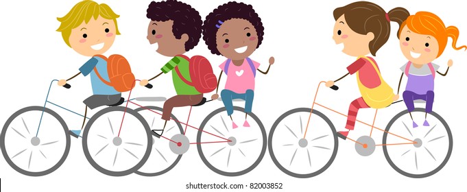 1,653 Kids biking clipart Images, Stock Photos & Vectors | Shutterstock