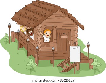 Cabin Camping Images Stock Photos Vectors Shutterstock