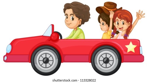 Family car cartoon Images, Stock Photos & Vectors | Shutterstock