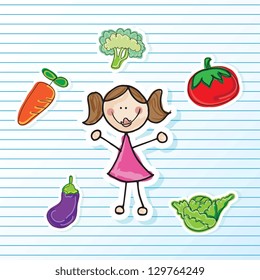 Illustration of kids icons, kids groups, vector illustration
