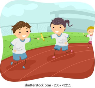 Cartoon Running Track Images, Stock Photos & Vectors | Shutterstock