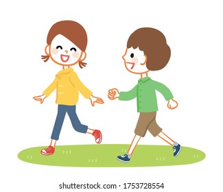 園児 走る のイラスト素材 画像 ベクター画像 Shutterstock