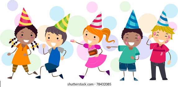 Children Party Clipart Images Stock Photos Vectors Shutterstock