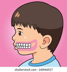 Illustration of kid's teeth