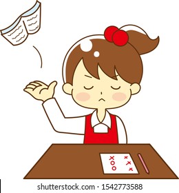 Illustration of Kids Throwing Textbooks